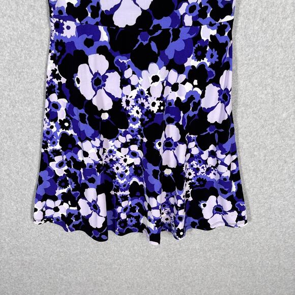 Michael Kors Dress Medium Thin Flowy Stretch Slinky Liquid Career Knit Retro Mod - Picture 3 of 12